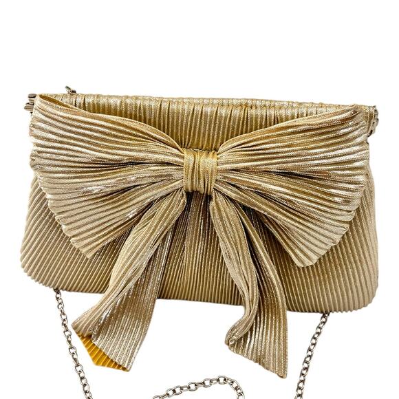 Womens Formal Handbag Clutch Crossbody Silver Gold Prom Holidays Wedding - Picture 3 of 6